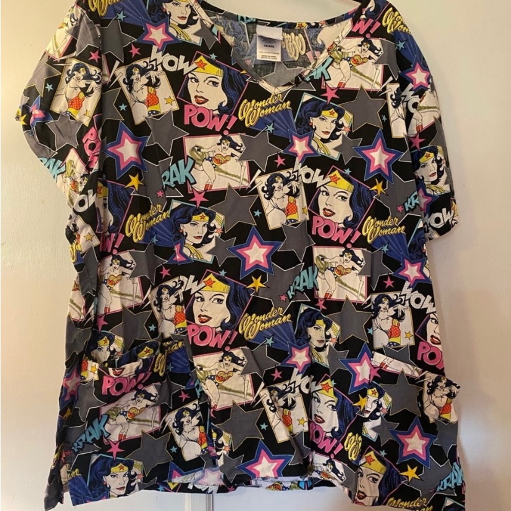 Wonder Woman scrub top